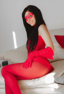 Catie Minx In Erotic Flash Costume