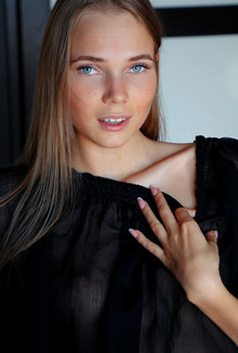 Luise And Her Gorgeous Blue Eyes Bright With Passion