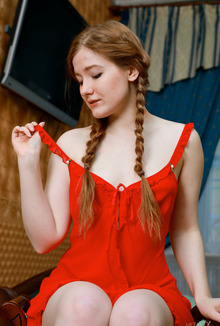 Anicka Eases Her Fingers Inside Her Tight Slot