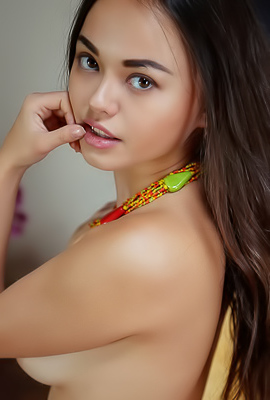 Li Moon Shows Us Her Sexy Shaved Pussy