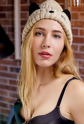 Madelina Reveal She's Wearing Nothing But Sexy Black Lingerie