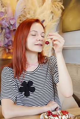 Vilena Caresses Her Perfect Breasts As She Starts To Masturbate