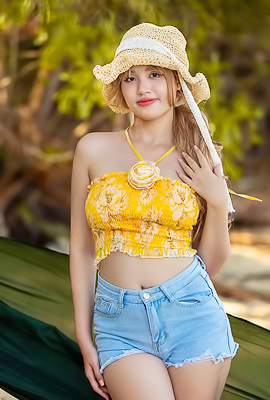 Danny Her Soft Breasts Jiggling In Her Snug Crop Top As Light And Shadow Play