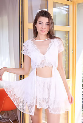 Melena A Slides Her Panties Down Over Her Perfect Ass