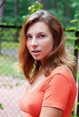 Belka The Bright Fabric Becoming Transparent And Clinging To Her Lovely Curves Alluringly