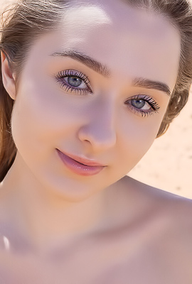 Bozhena Observes Her Dominated Spreading On Sand