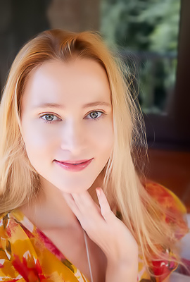 Ivi Rein Parts Her Slender Thighs Revealing She’s Wearing Nothing Beneath