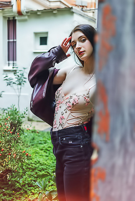 Marion Summers Draped In Layers Of Soft White That Slip Away To Reveal Her Tempting Curves