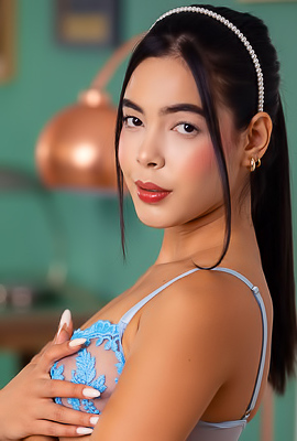 Kubera Fortuna Tantalizes With A Solo Striptease Showcasing Her Sheer Allure And Perfectly Manicured Feet