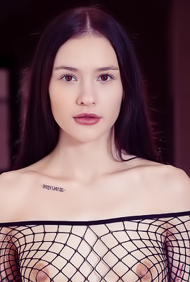 Matty Enjoying Erotic Masturbation With Fishnet And Ass Play